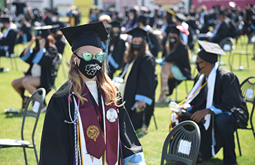  VRHS graduation student in sunglasses